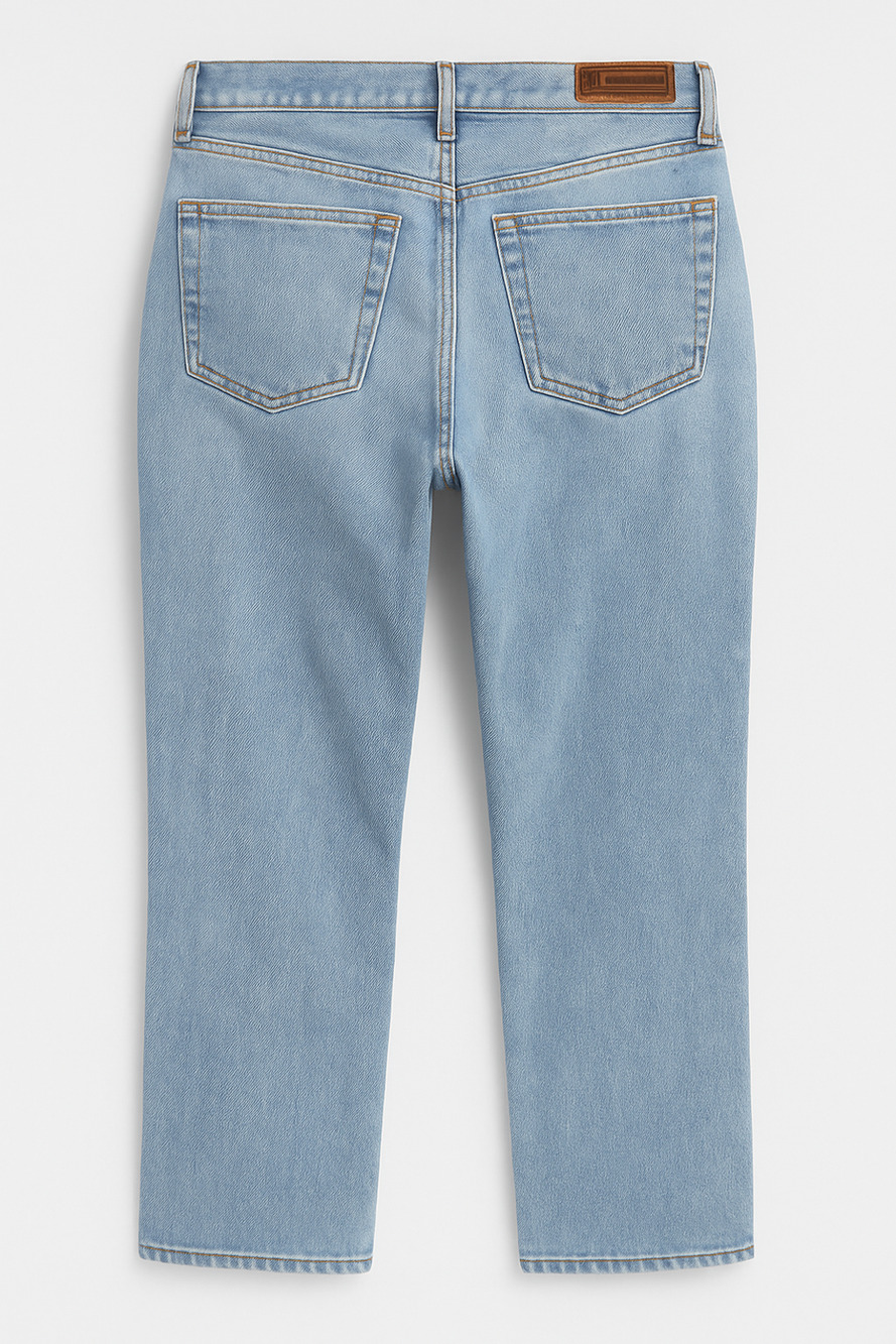 Light Wash Saturday Jean Cropped 100 Cotton Vintage Polo Jeans RL67 12